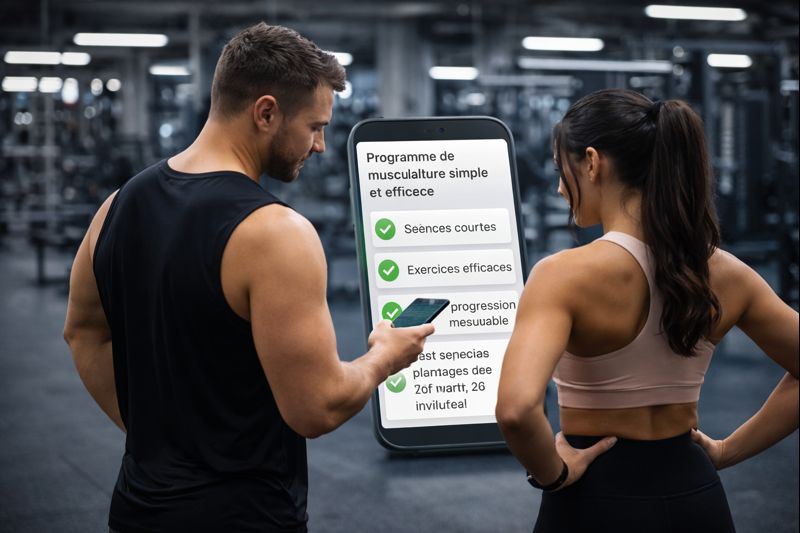 programme de musculation simple et efficace quand on manque de temps