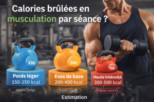 Calories brûlées en musculation : combien on dépense par séance ?