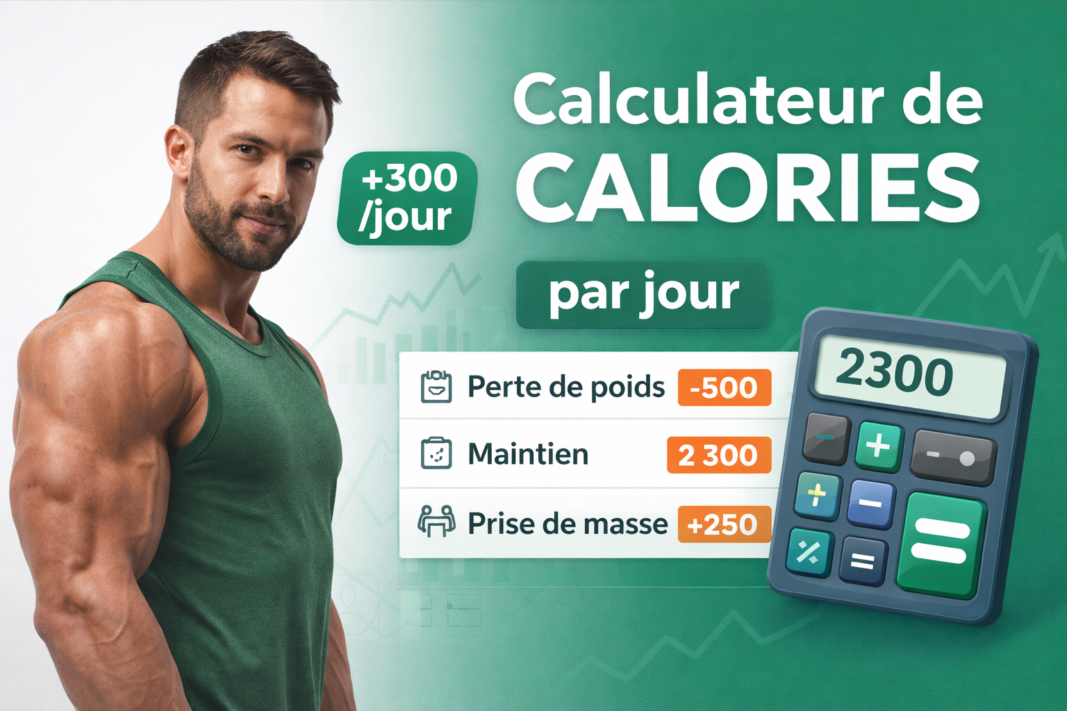 calculateur de calories journalières pour la musculation
