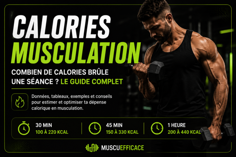 calories brûlées en musculation selon le type de séance et l’intensité