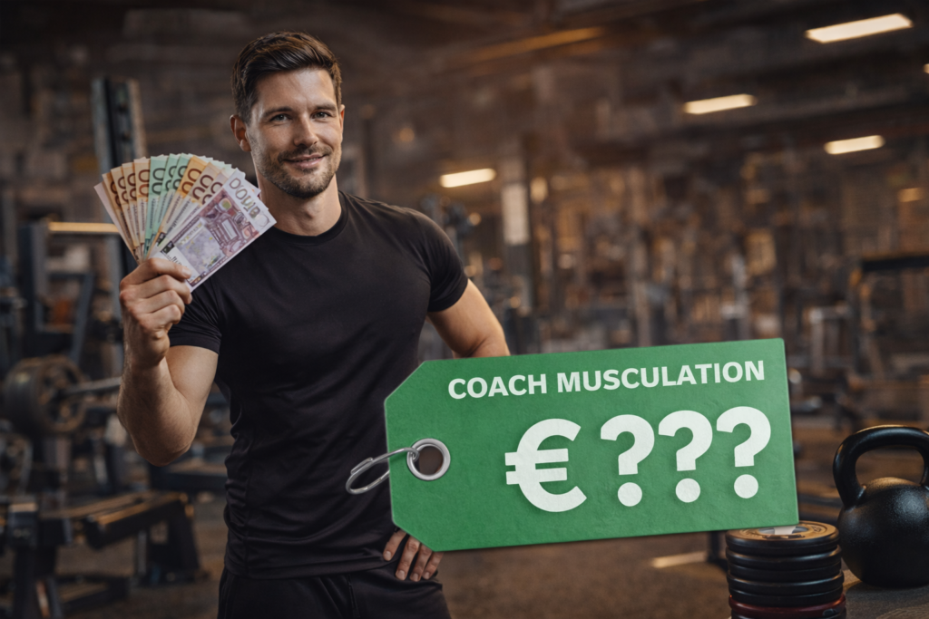 prix coach musculation combien coûte coaching sportif salle ou en ligne