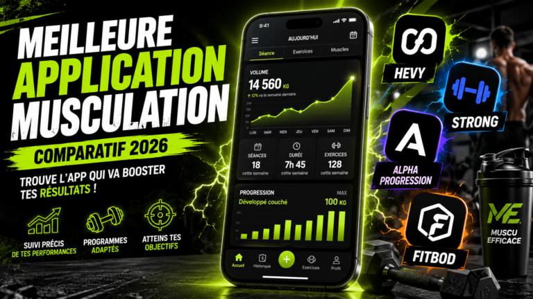 Comparatif des meilleures applications de musculation pour progresser en 2026