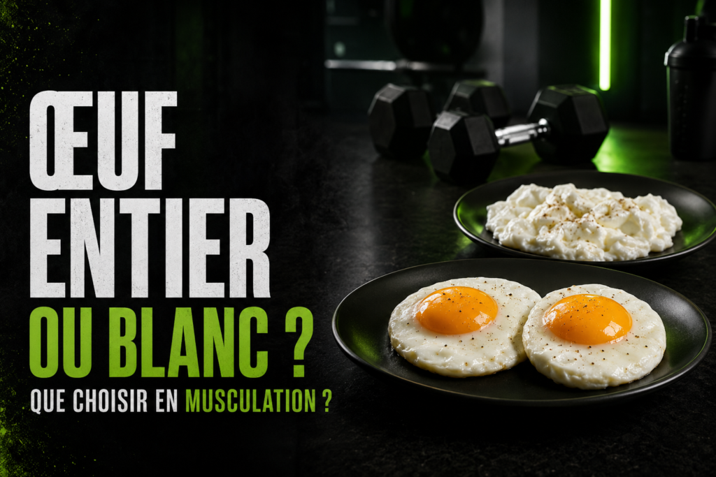 Comparaison entre œuf entier et blanc d’œuf pour la musculation