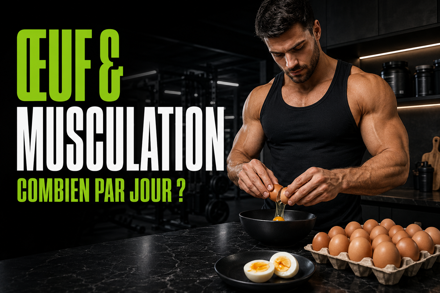 Œufs et musculation : combien en manger par jour pour prendre du muscle