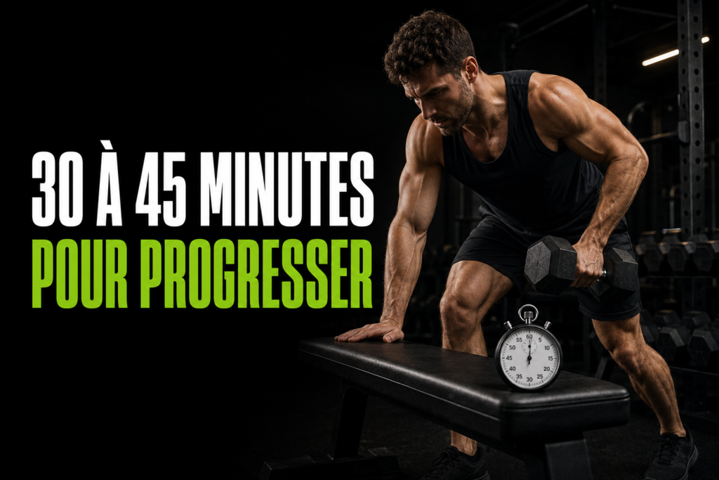 Séance de musculation efficace de 30 à 45 minutes avec peu d’exercices