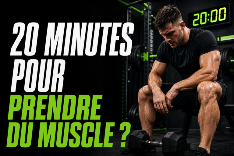 homme à la salle pour 20 minutes