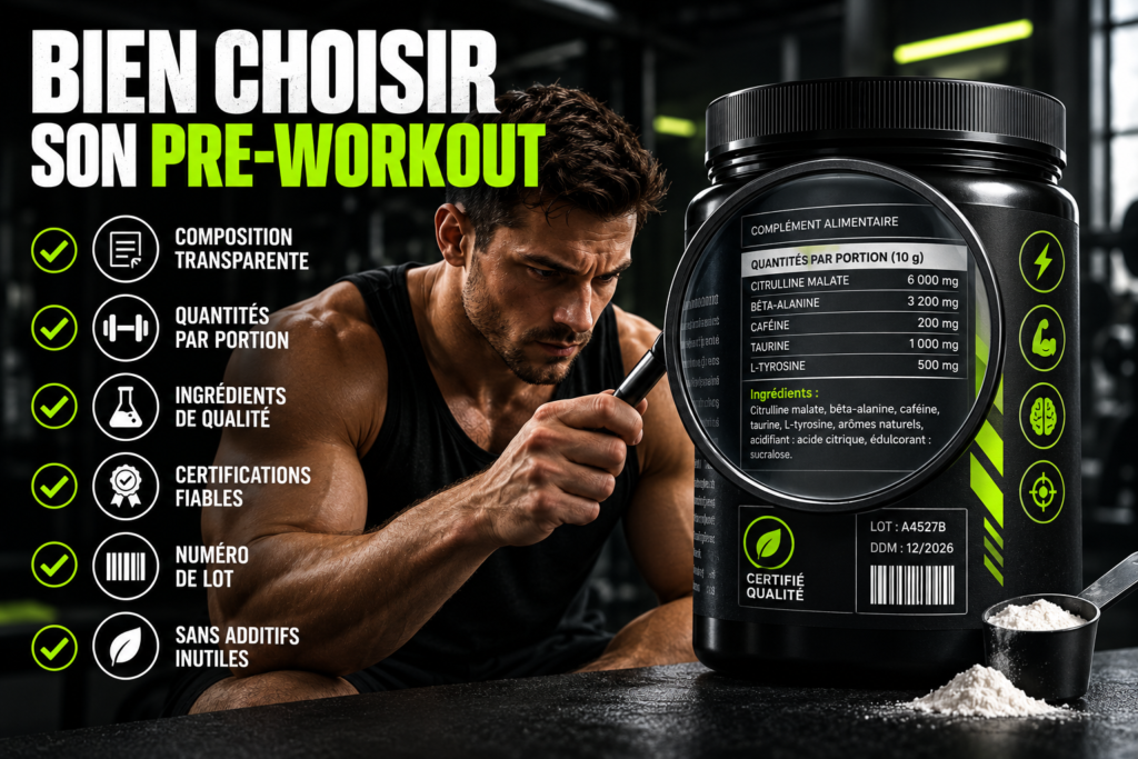 pre workout avec ou sans caféine