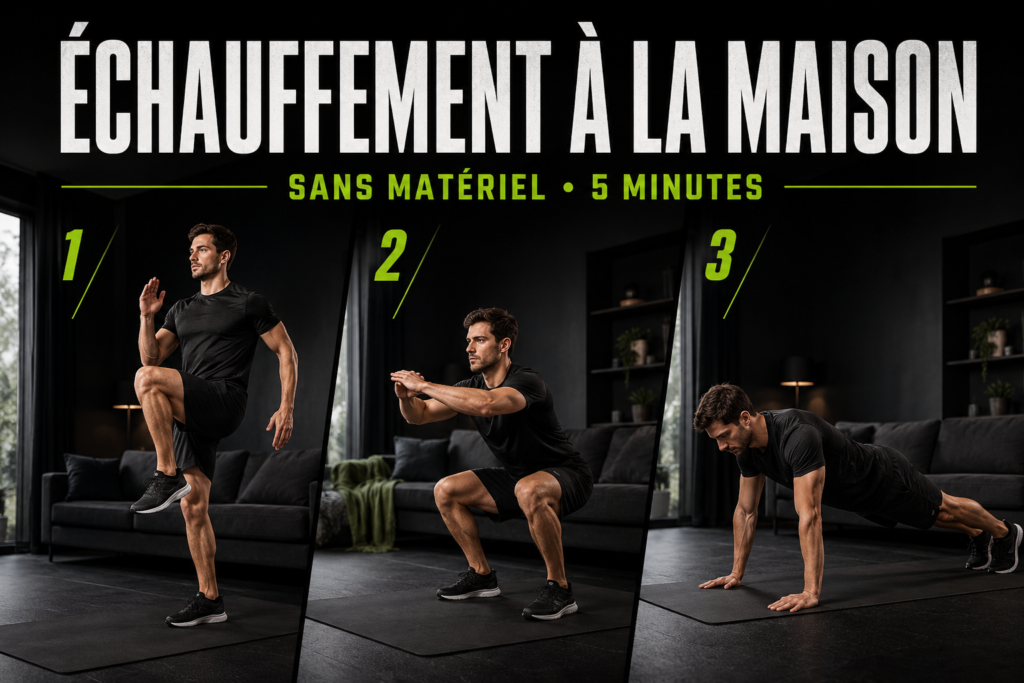 Routine d’échauffement musculation à la maison sans matériel