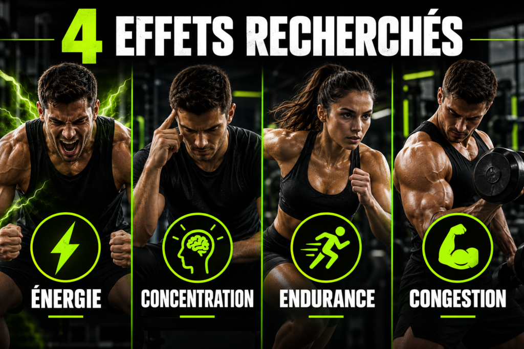 effets recherchés d’un pre workout