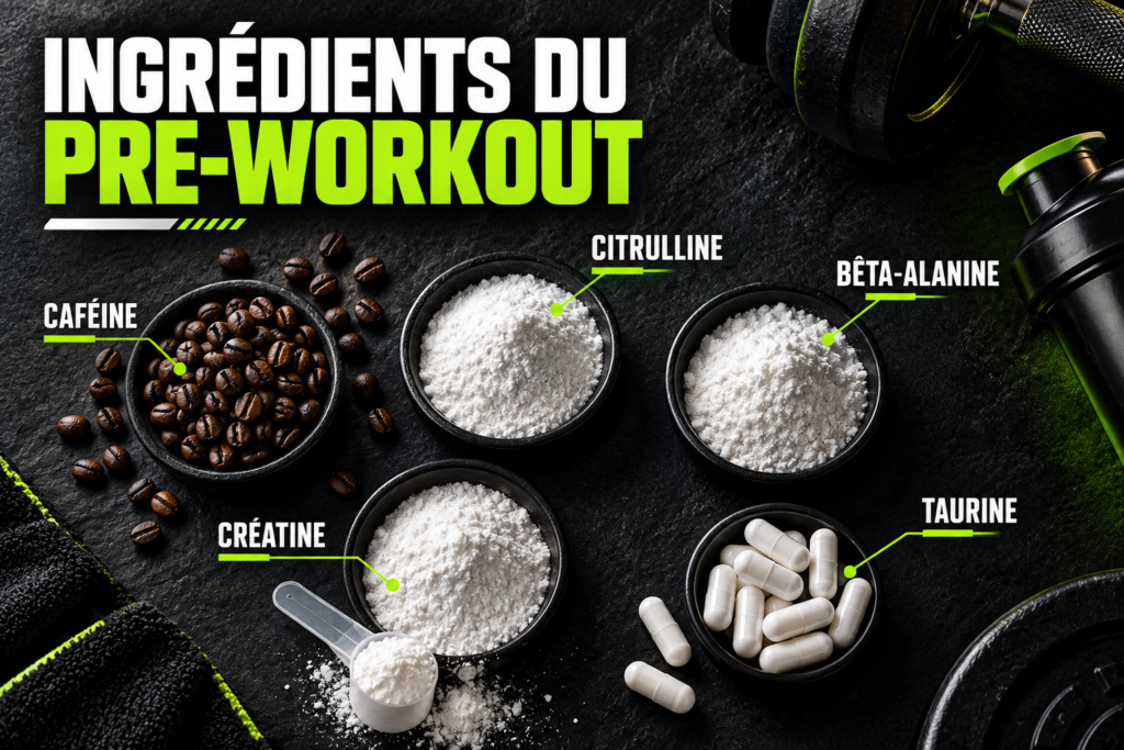 ingrédients d’un pre workout