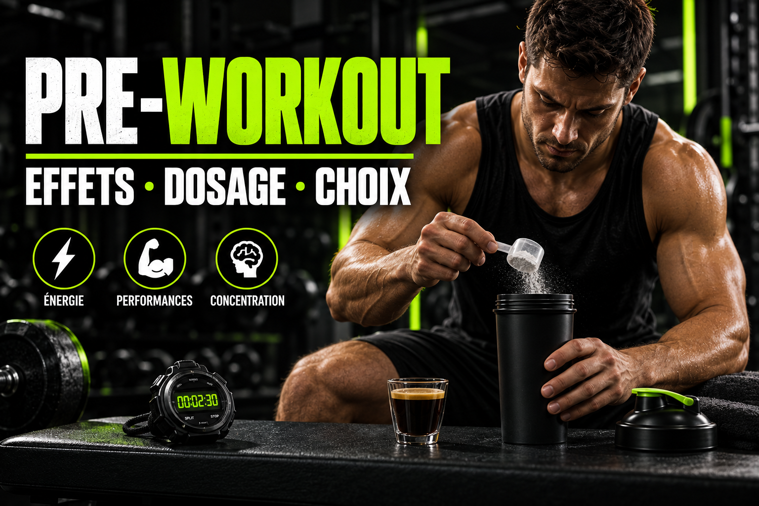 pre workout avant une séance de musculation